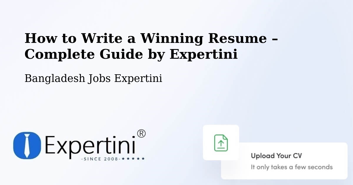 Resume Writing Guide for Job Seekers – Nabīnagar - Nabīnagar, Bangladesh Jobs Expertini